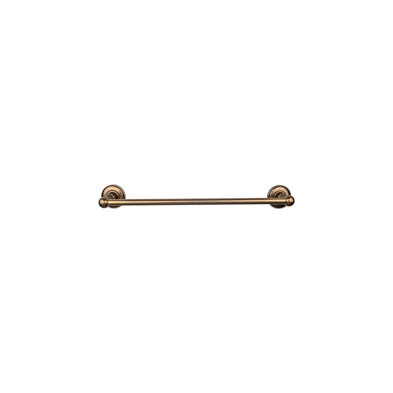 Edwardian Bath 18" Single Towel Bar German Bronze Plain Backplate