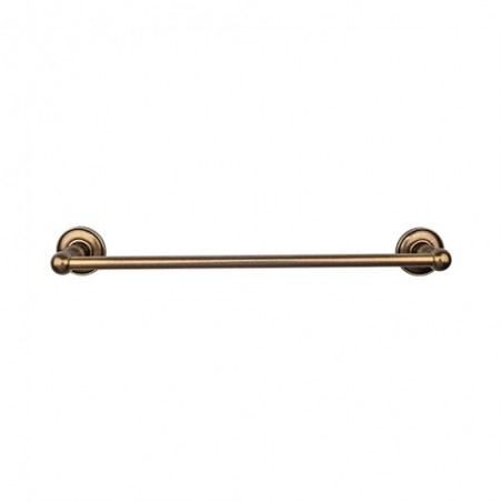 Edwardian Bath 18" Single Towel Bar German Bronze Plain Backplate