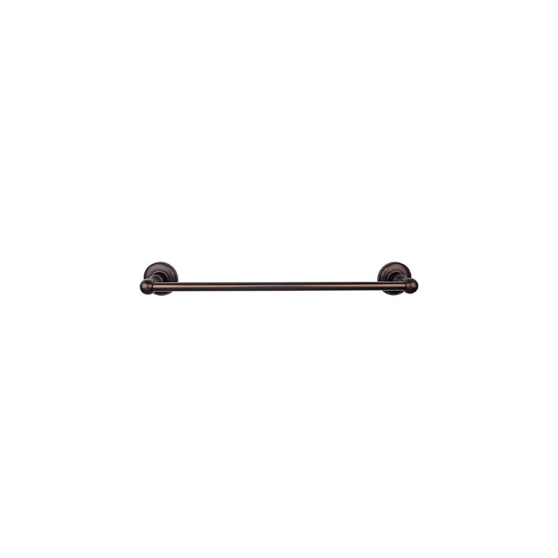 Edwardian Bath 18" Single Towel Bar Oil Rubbed Bronze Plain Backplate