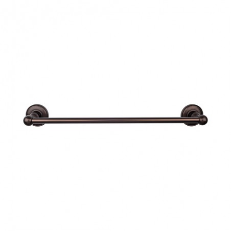 Edwardian Bath 18" Single Towel Bar Oil Rubbed Bronze Plain Backplate