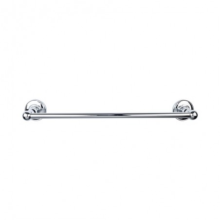 Edwardian Bath 18" Single Towel Bar Polished Chrome Plain Backplate