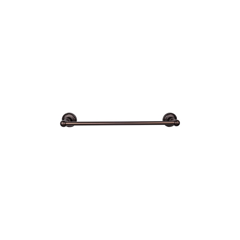 Edwardian Bath 18" Single Towel Bar Oil Rubbed Bronze Ribbon Backplate