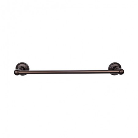 Edwardian Bath 18" Single Towel Bar Oil Rubbed Bronze Ribbon Backplate