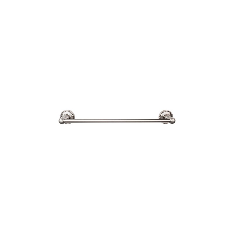 Edwardian Bath 24" Single Towel Bar Brushed Satin Nickel Ribbon Backplate