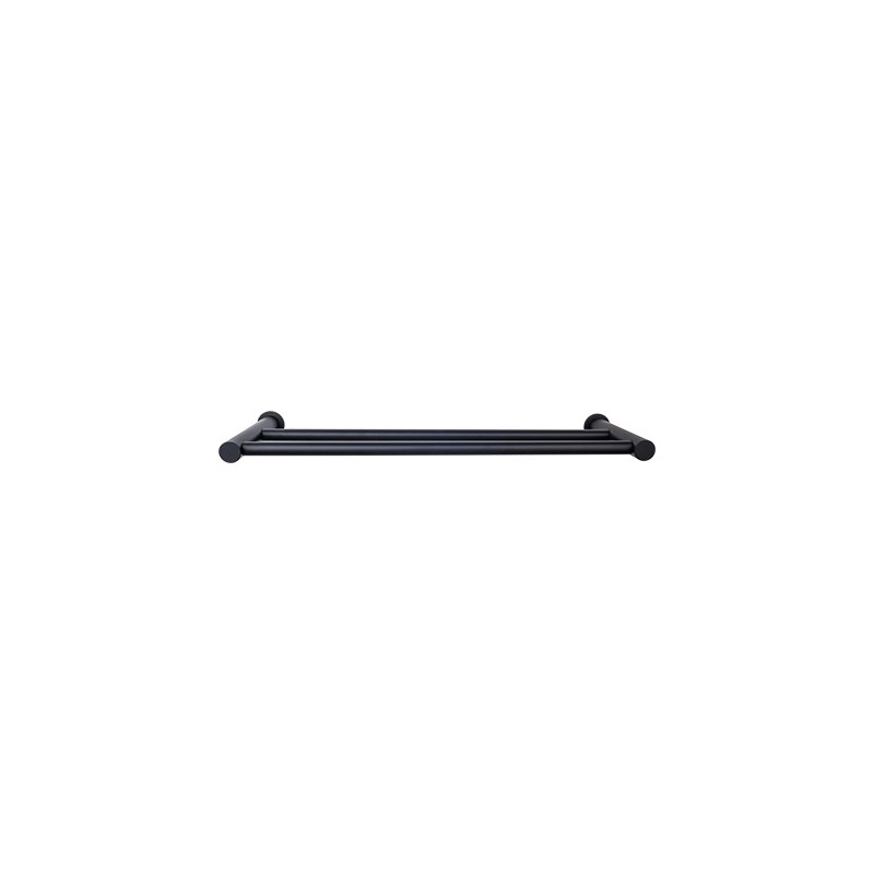 Hopewell Bath 18" Double Towel Bar Flat Black