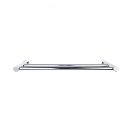 Hopewell Bath 24" Double Towel Bar Polished Chrome