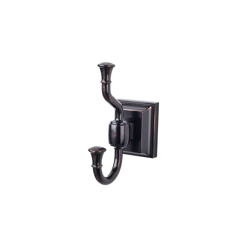 Stratton Bath Double Hook Tuscan Bronze