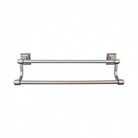 Stratton Bath 18" Double Towel Bar Antique Pewter