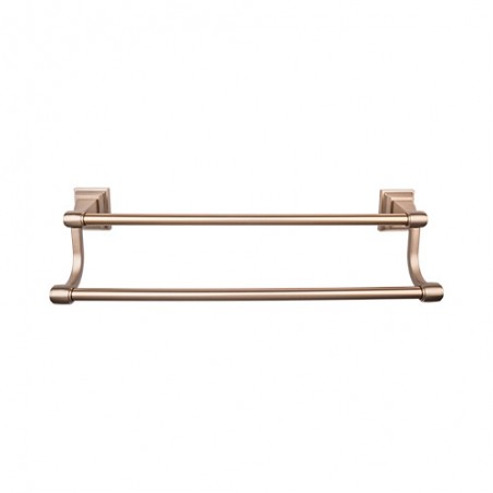 Stratton Bath 18" Double Towel Bar Brushed Bronze