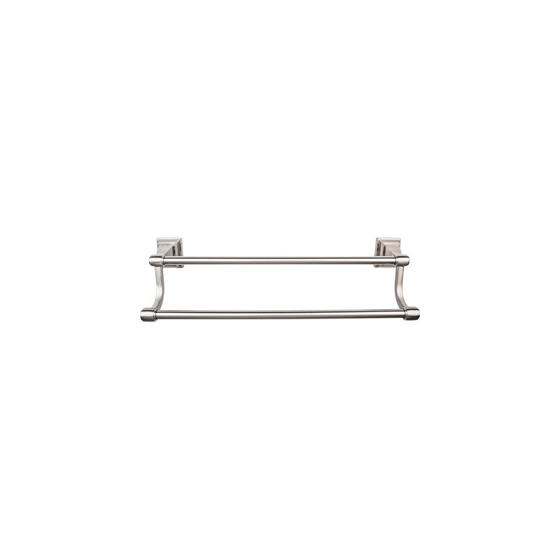 Stratton Bath 18" Double Towel Bar Brushed Satin Nickel