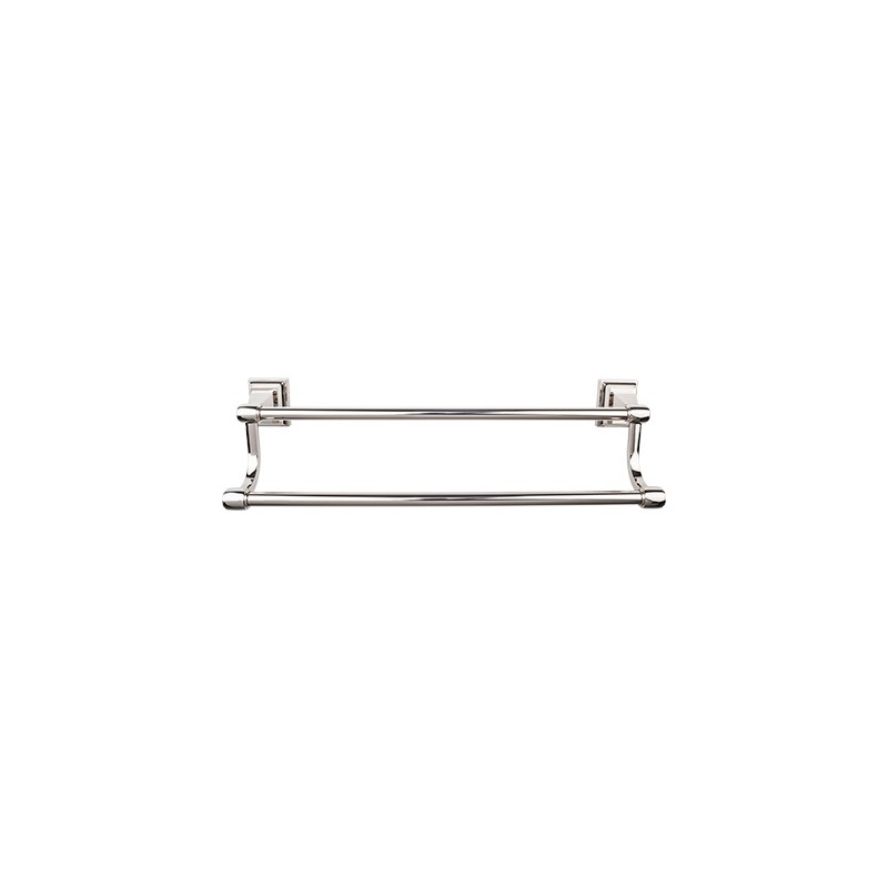 Stratton Bath 24" Double Towel Bar Polished Nickel