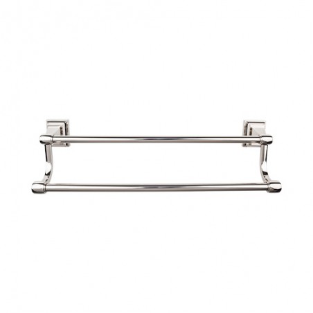 Stratton Bath 24" Double Towel Bar Polished Nickel