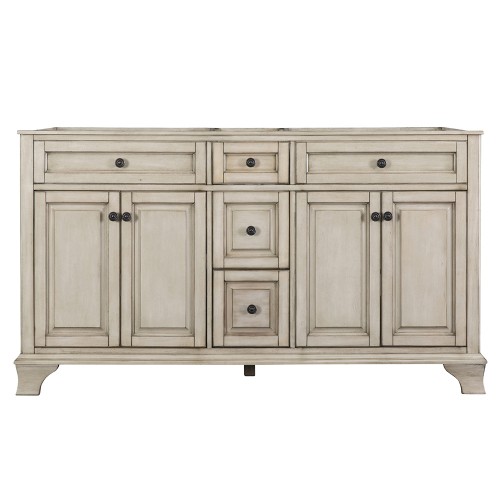 CORSICANA 60" VANITY - Antique Grey Finish