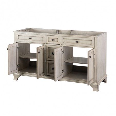 CORSICANA 60" VANITY - Antique Grey Finish