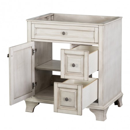 CORSICANA 30" VANITY - Antique White Finish