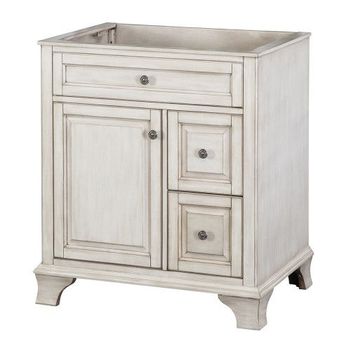 CORSICANA 30" VANITY - Antique White Finish