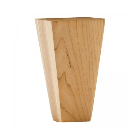 Shaker Style Tapered Bun Foot.  2-1/4" x 4-1/2".  Species: W