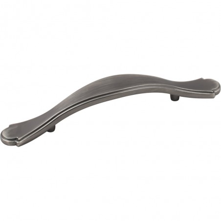 5-1/4" Overall Length Zinc Footed Cabinet Pull              