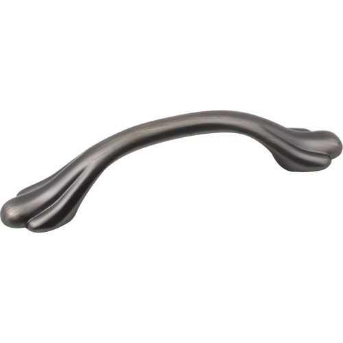 4-1/4" Overall Length Zinc Footed Cabinet Pull              