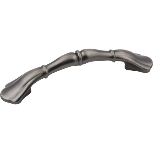 4-1/2" Overall Length Zinc Footed Cabinet Pull              
