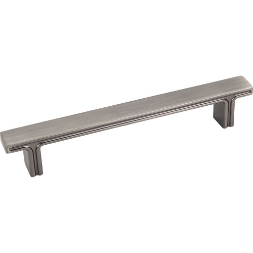 6-3/8" OL Rectangle Cabinet Pull.  Packaged with two 8-32 x 