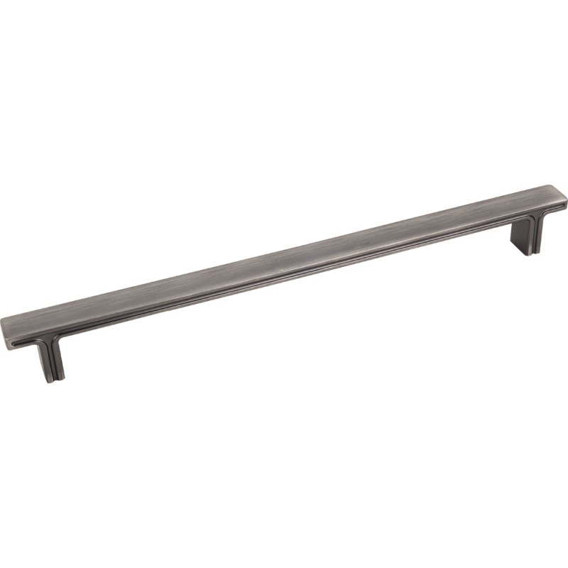 10-5/16" OL Rectangle Cabinet Pull. Packaged with two 8-32 x