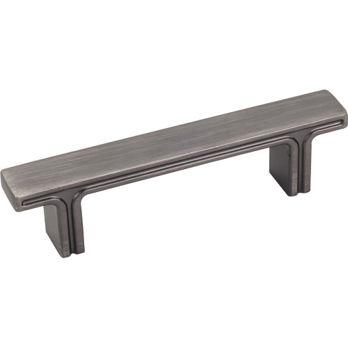 4-5/16" OL Rectangle Cabinet Pull.  Packaged with two 8-32 x