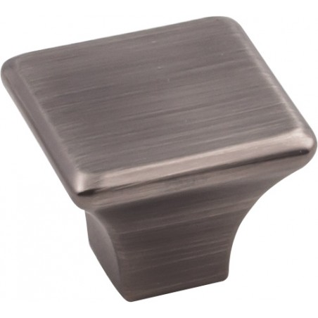 1-1/4" Overall Length Square Zinc Die Cast Cabinet Knob.    