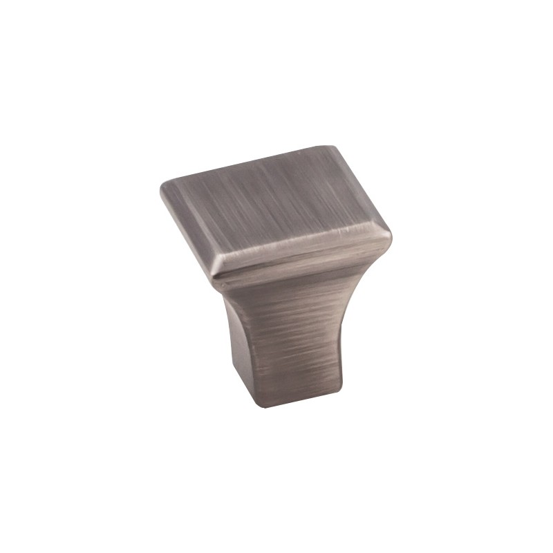 7/8" Overall Length Sqaure Zinc Die Cast Cabinet Knob.      