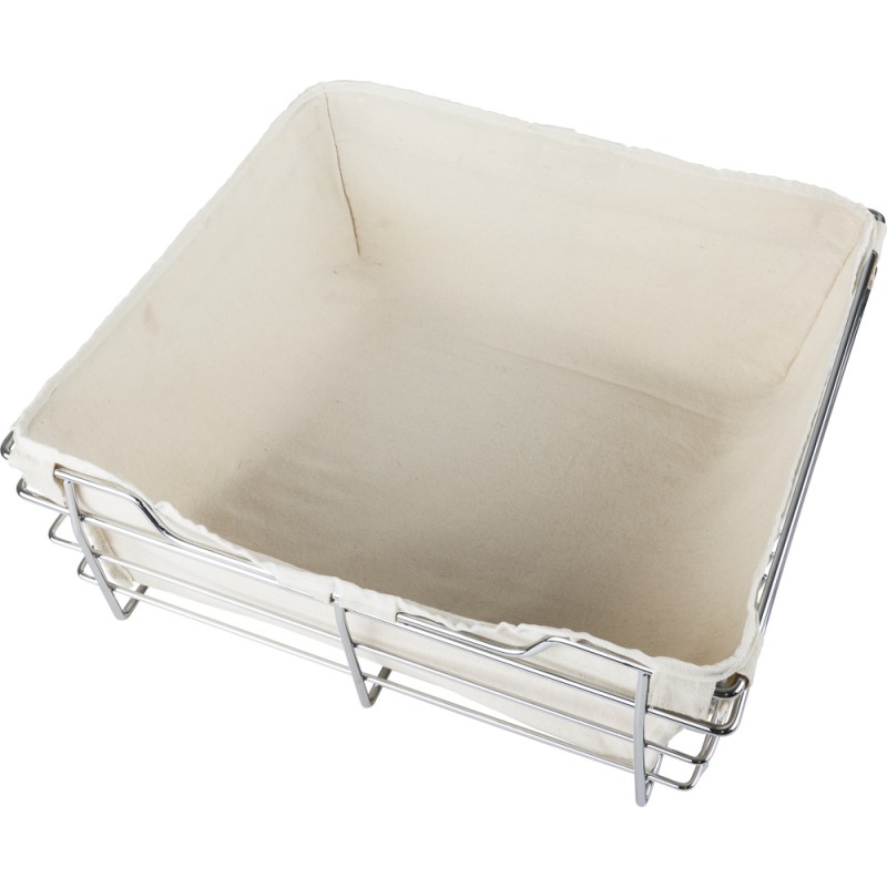 Canvas basket liner for POB1-141711 basket.  Features hook a