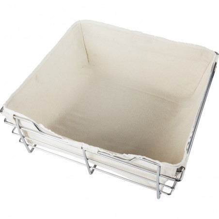 Canvas basket liner for POB1-14176 basket.  Features hook an