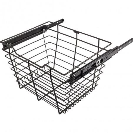 Closet Pull-Out Basket 14"DX17"WX6"H.  Heavy-duty wire const