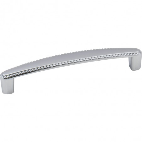 5-9/16" Overall Length Zinc Cabinet Pull with Rope Trim.    