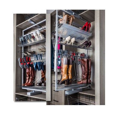 61" Rotating Shoe and Boot Rack for Closet System           