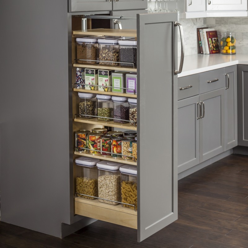 Pantry Cabinet Pullout 5-1/2" x 22-1/4" x 60".              