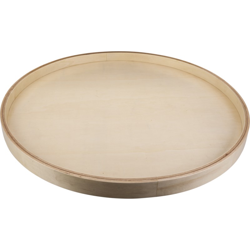 28" Round Banded Lazy Susan with Swivel Preinstalled        