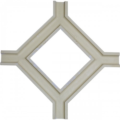 36"W x 2"P x 36"L Inner Diamond Intersection for 5" Traditional Coffered Ceiling System
