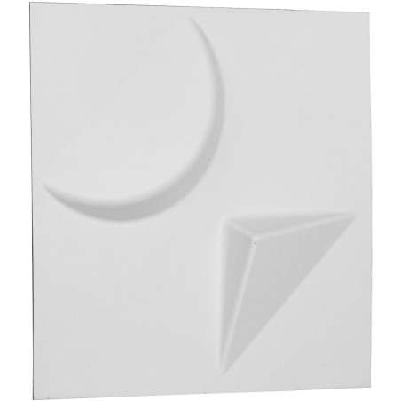 11 7/8"W x 11 7/8"H Apollo EnduraWall Decorative 3D Wall Panel, White