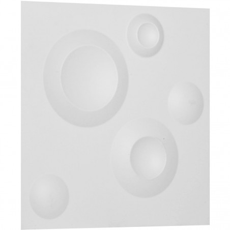 11 7/8"W x 11 7/8"H Cole EnduraWall Decorative 3D Wall Panel, White