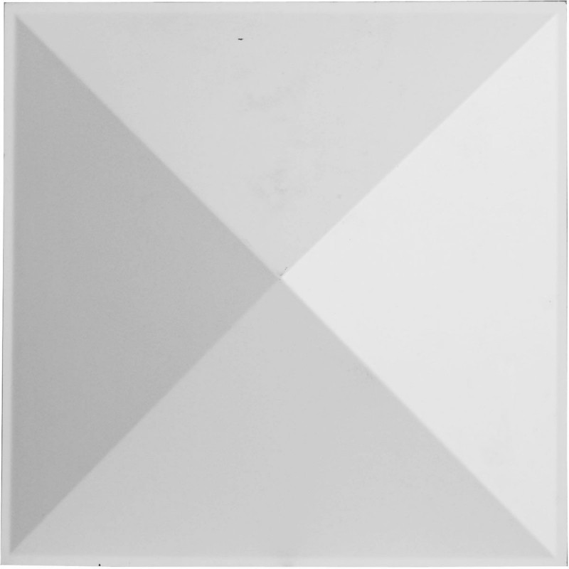 11 7/8"W x 11 7/8"H Sellek EnduraWall Decorative 3D Wall Panel, White