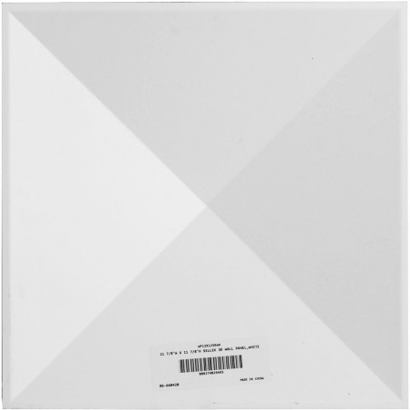 11 7/8"W x 11 7/8"H Sellek EnduraWall Decorative 3D Wall Panel, White