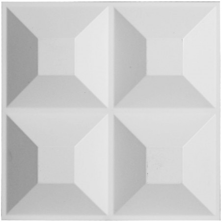 11 7/8"W x 11 7/8"H Swindon EnduraWall Decorative 3D Wall Panel, White