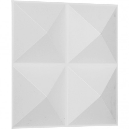 11 7/8"W x 11 7/8"H Tirana EnduraWall Decorative 3D Wall Panel, White