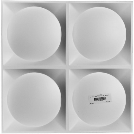 19 5/8"W x 19 5/8"H Adonis EnduraWall Decorative 3D Wall Panel, White