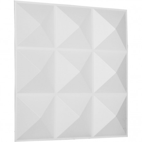 19 5/8"W x 19 5/8"H Benson EnduraWall Decorative 3D Wall Panel, White