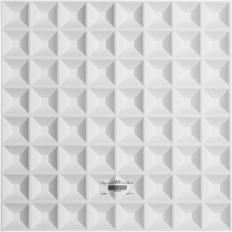 19 5/8"W x 19 5/8"H Bradford EnduraWall Decorative 3D Wall Panel, White
