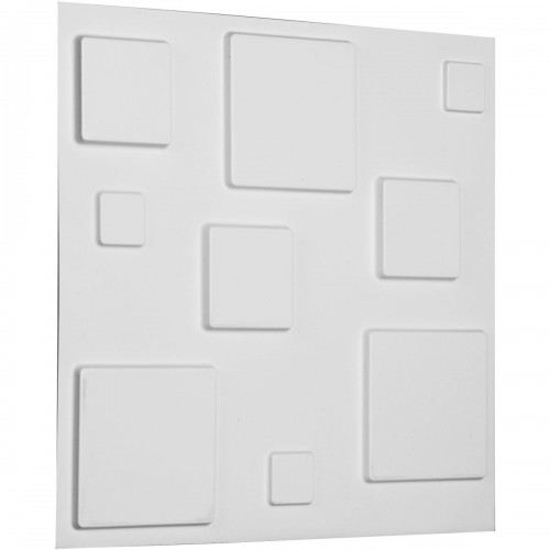 19 5/8"W x 19 5/8"H Devon EnduraWall Decorative 3D Wall Panel, White