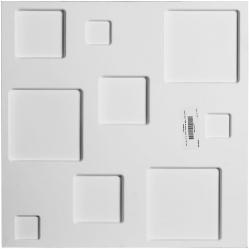 19 5/8"W x 19 5/8"H Devon EnduraWall Decorative 3D Wall Panel, White