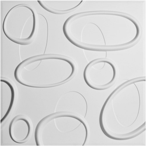 19 5/8"W x 19 5/8"H Felix EnduraWall Decorative 3D Wall Panel, White