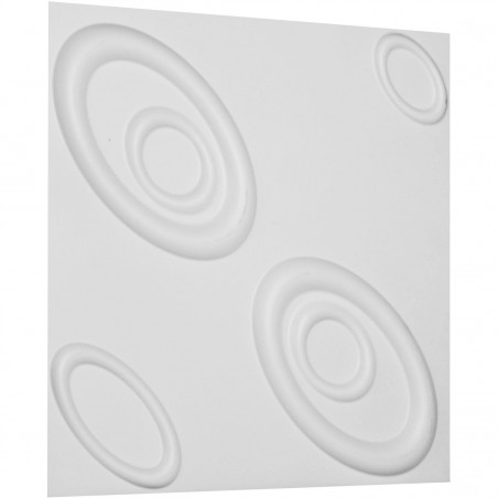 19 5/8"W x 19 5/8"H Maria EnduraWall Decorative 3D Wall Panel, White
